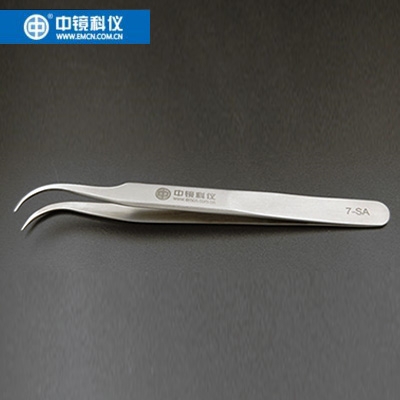 中镜科仪 实验室生物解剖专用国产经济型不锈钢直/弯头镊子