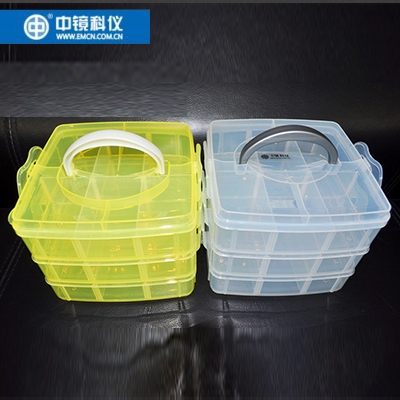 中镜科仪  三层隔断样品存取盒 实验用品存储可多层组合/电镜耗材