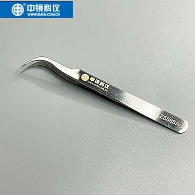 中镜科仪  国产经济型不锈钢镊子直头/弯头 电子显微镜专用夹载网