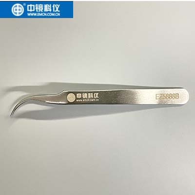 中镜科仪 实验室生物解剖专用国产经济型不锈钢直/弯头镊子