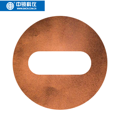 中镜科仪  国产铜椭圆环/狭缝载网 （不带碳膜）透射电子显微镜TEM载网/