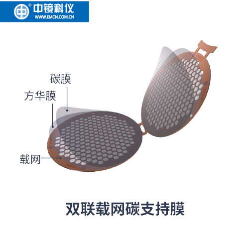 中镜科仪 双联载网碳支持膜  透射电镜载网支持膜