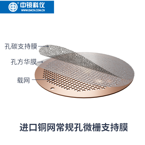 中镜科仪  进口载网普通微栅碳支持膜/常规孔微栅支持膜 TEM载网支持膜